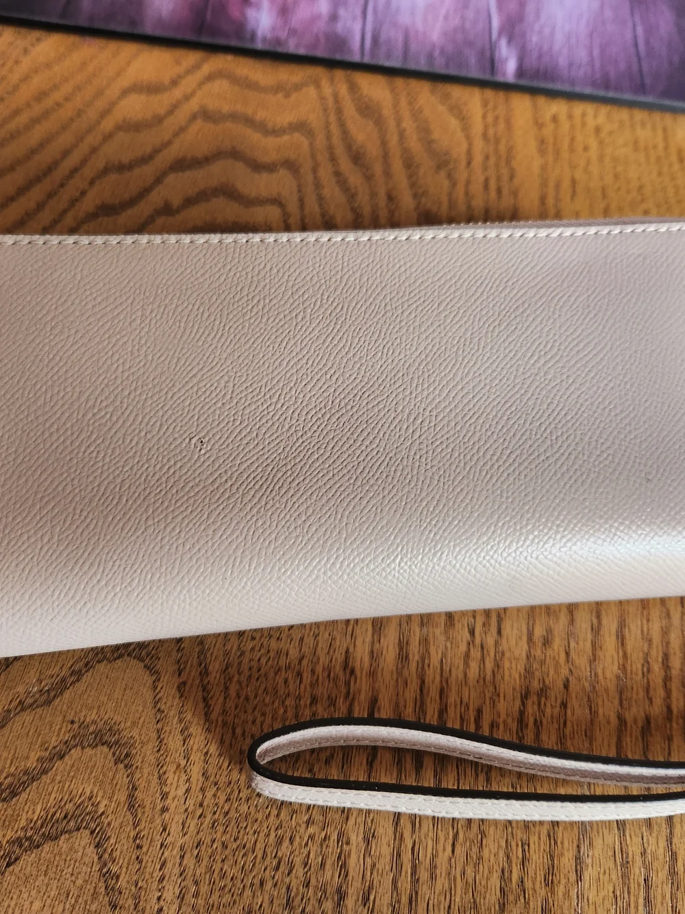Michael Kors Pale Pink Leather Wristlet Clutch